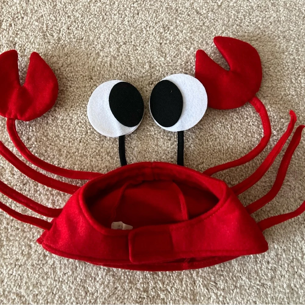 Crab Hat Jacobson Hat Company Unisex Felt With Opening In Back For Hair Costume